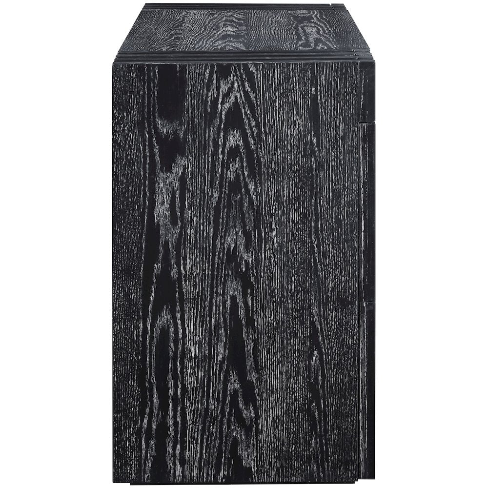 Stanton Black Oak Veneer And Solid Wood Console Table