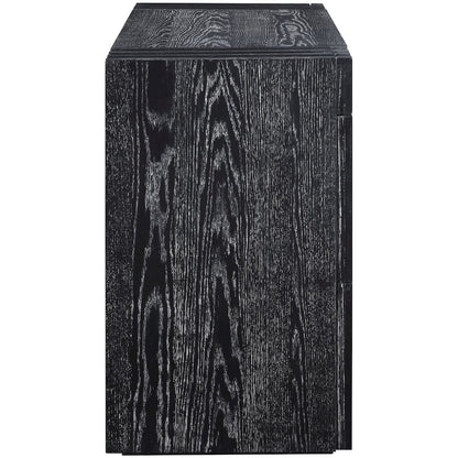 Stanton Black Oak Veneer And Solid Wood Console Table