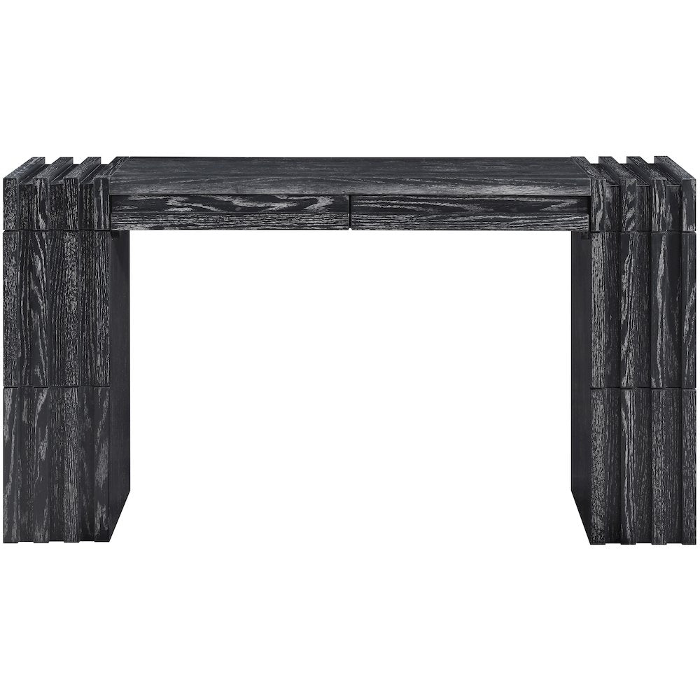 Stanton Black Oak Veneer And Solid Wood Console Table