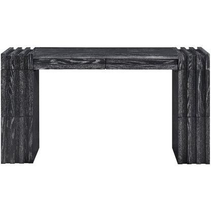 Stanton Black Oak Veneer And Solid Wood Console Table