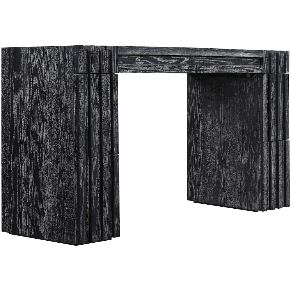 Stanton Black Oak Veneer And Solid Wood Console Table