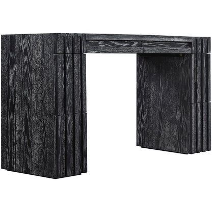 Stanton Black Oak Veneer And Solid Wood Console Table