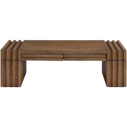 Stanton Brown Oak Veneer And Solid Wood Coffee Table