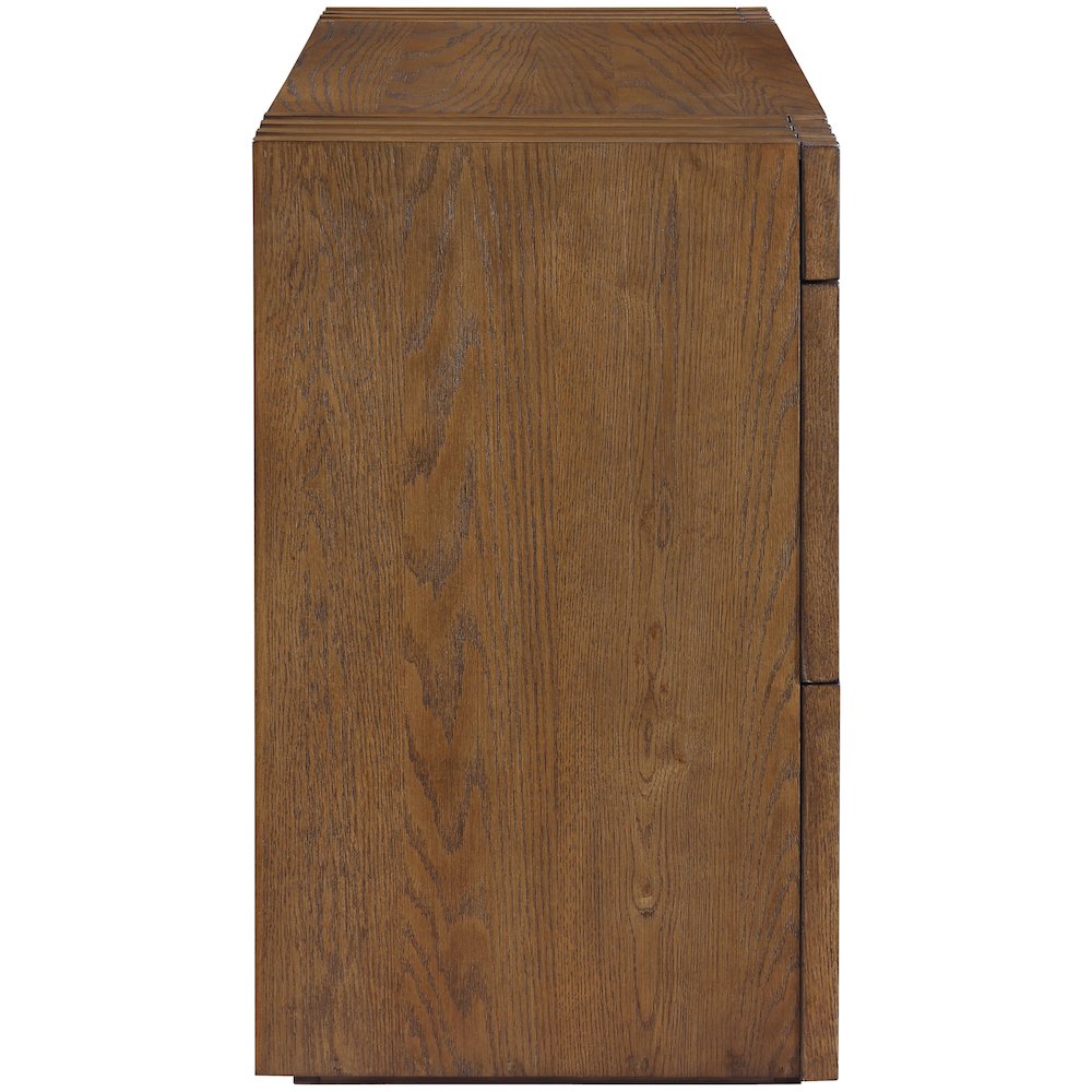 Stanton Brown Oak Veneer And Solid Wood Console Table