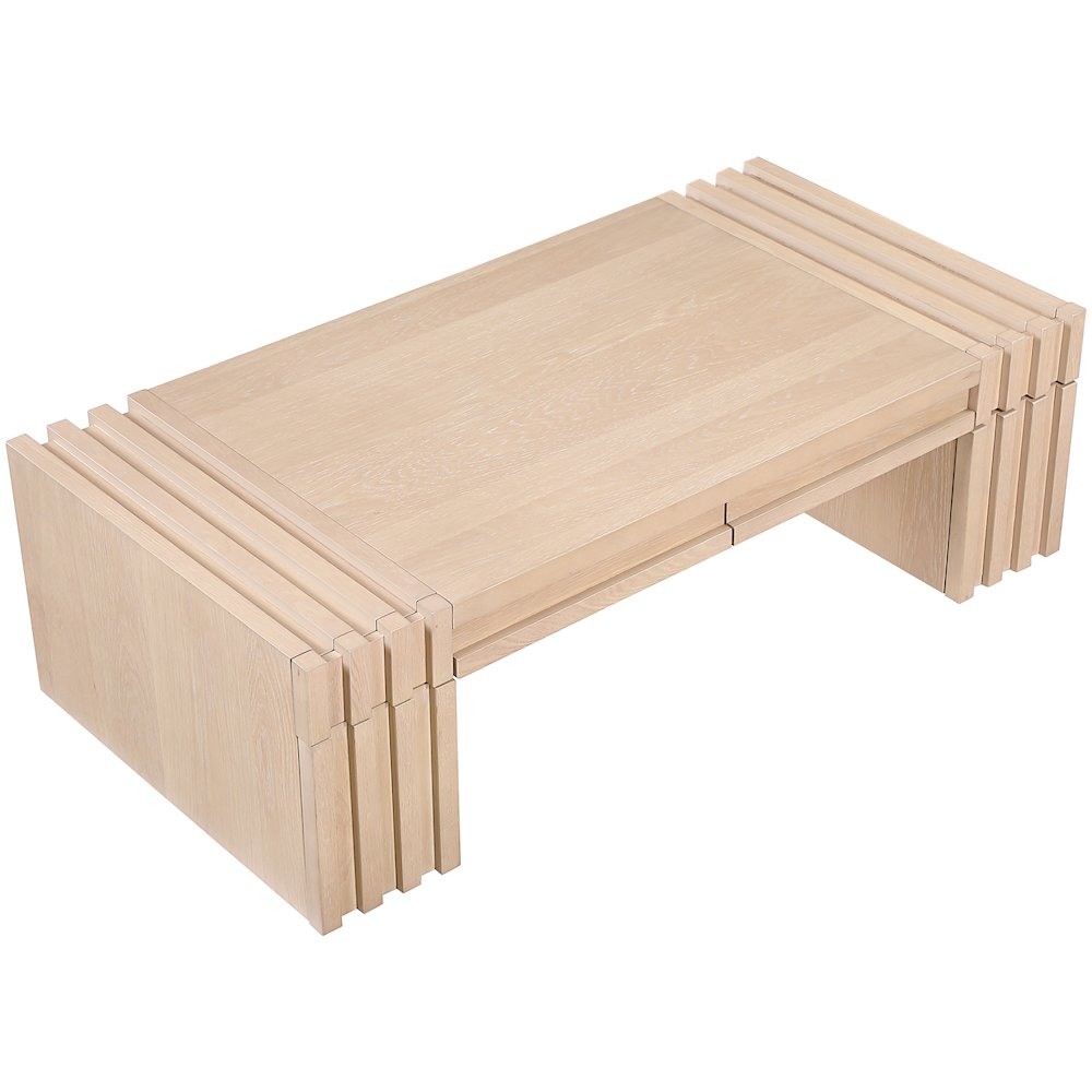 Stanton Natural Oak Veneer And Solid Wood Coffee Table