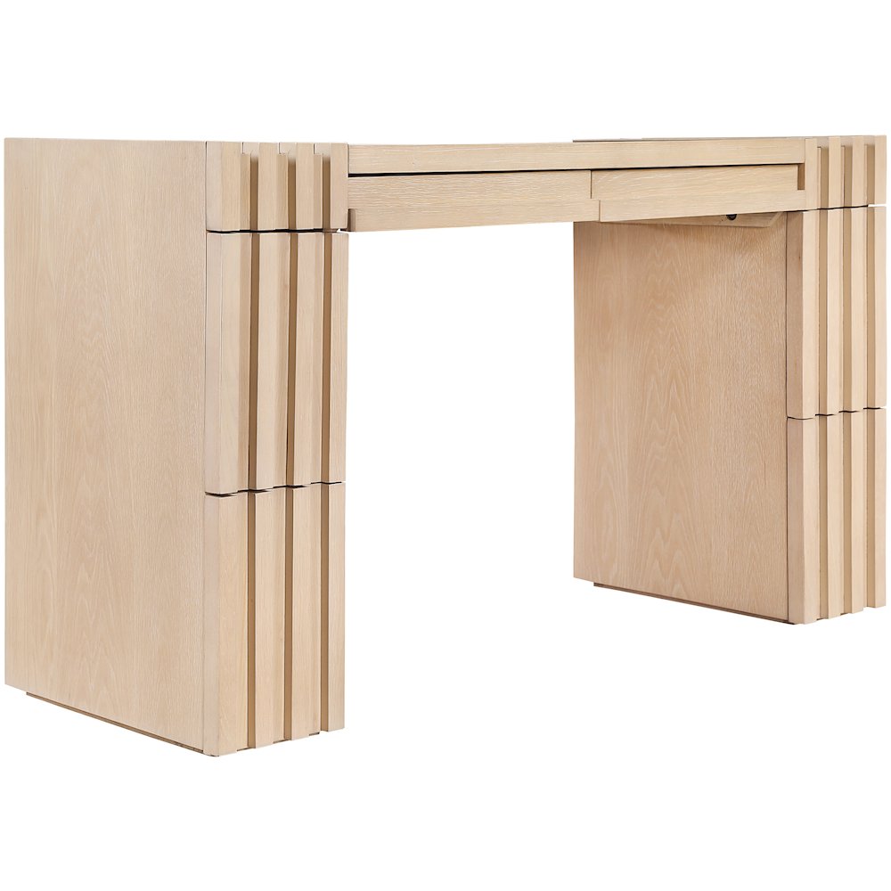 Stanton Natural Oak Veneer And Solid Wood Console Table