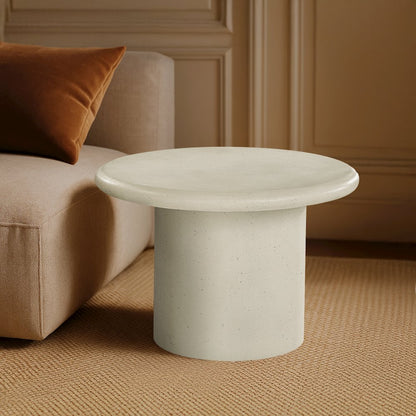 Emara Cream Concrete And Fiberglass Indoor / Outdoor Coffee Table