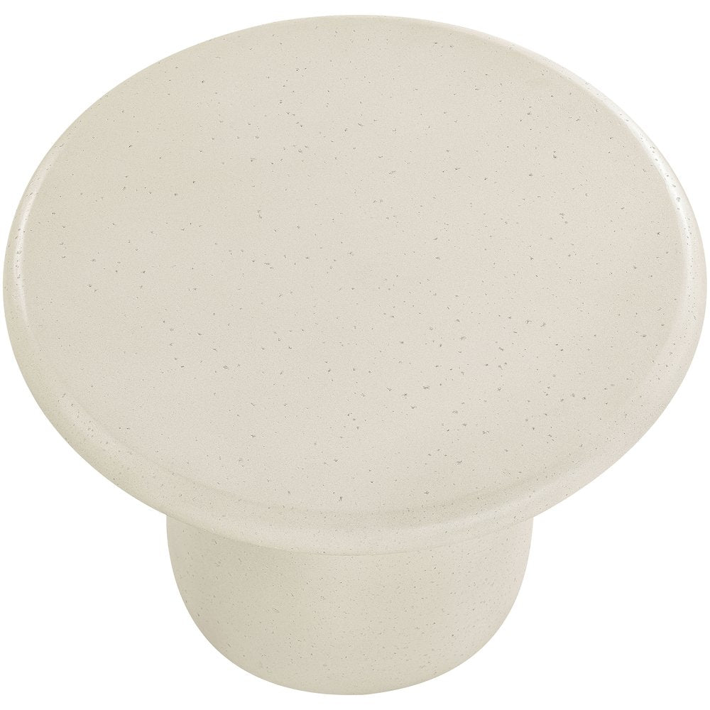 Emara Cream Concrete And Fiberglass Indoor / Outdoor Coffee Table