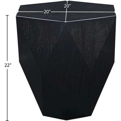 Diamante Black End Table