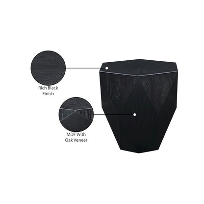Diamante Black End Table
