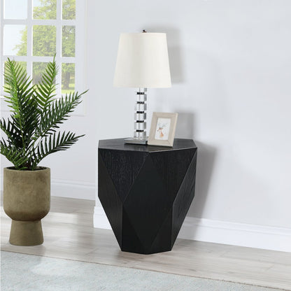 Diamante Black End Table