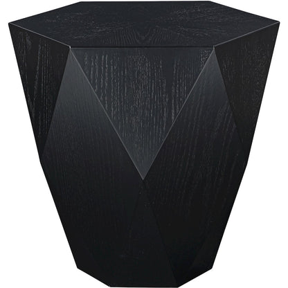 Diamante Black End Table