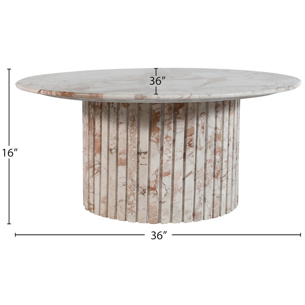Genoa Cream Marble Coffee Table