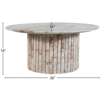 Genoa Cream Marble Coffee Table