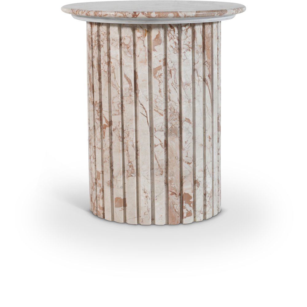 Genoa Cream Marble End Table