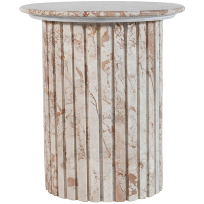 Genoa Cream Marble End Table