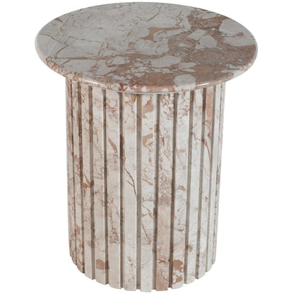 Genoa Cream Marble End Table