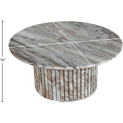 Genoa Brown Marble Coffee Table