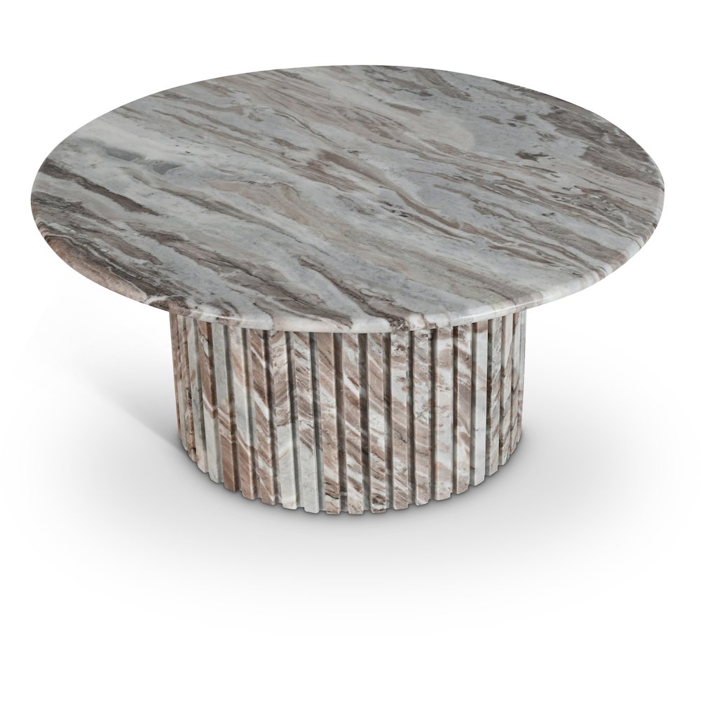 Genoa Brown Marble Coffee Table