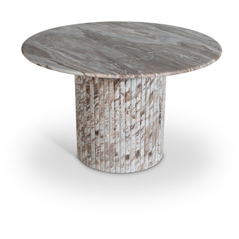 Genoa 48" Brown Marble Dining Table