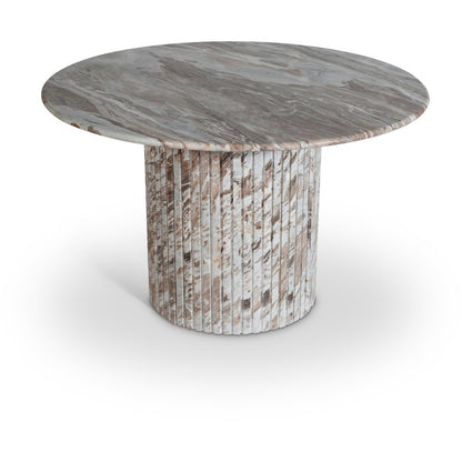 Genoa 48" Brown Marble Dining Table