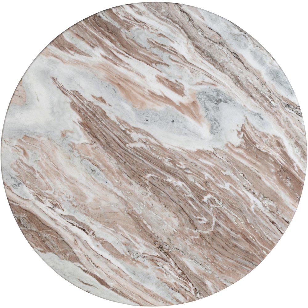 Genoa 48" Brown Marble Dining Table