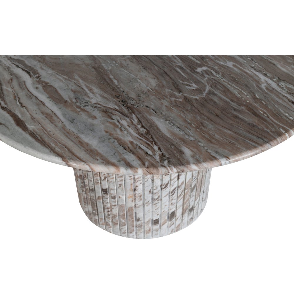 Genoa 48" Brown Marble Dining Table