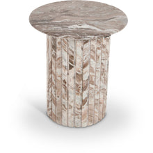 Genoa Brown Marble End Table