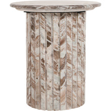 Genoa Brown Marble End Table