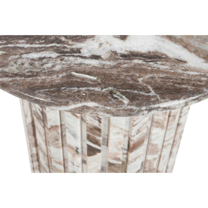 Genoa Brown Marble End Table