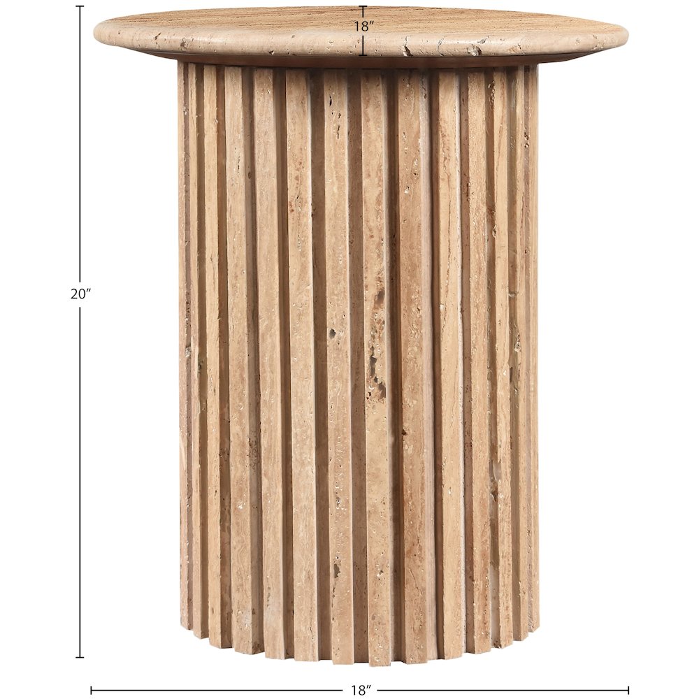 Genoa Beige End Table