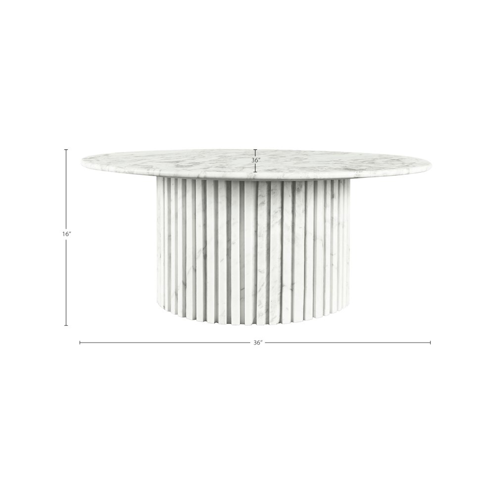 Genoa White Coffee Table