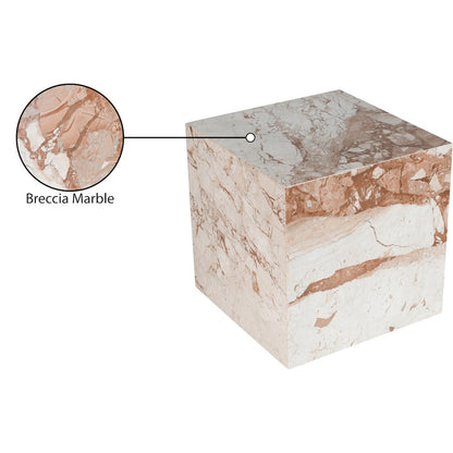 Bolzano Cream Marble End Table
