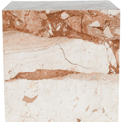 Bolzano Cream Marble End Table