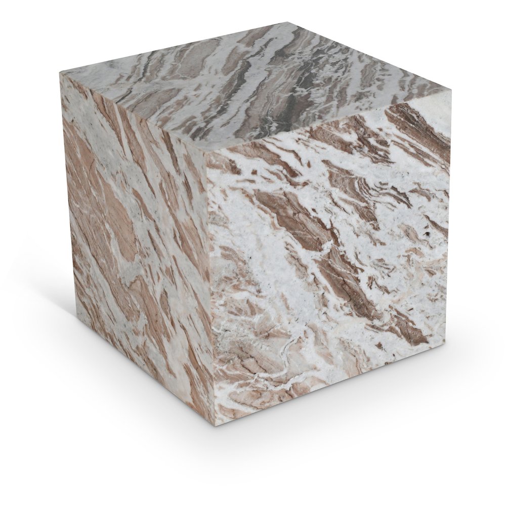 Bolzano Brown Marble End Table