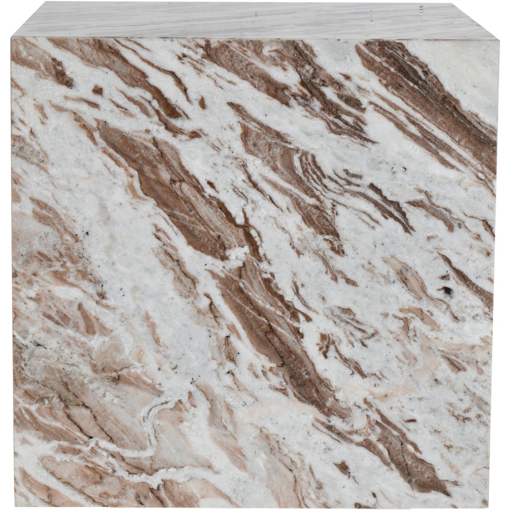 Bolzano Brown Marble End Table