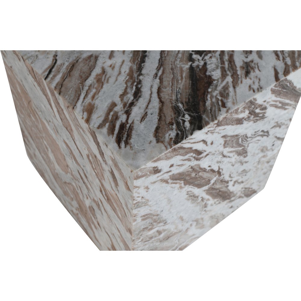 Bolzano Brown Marble End Table
