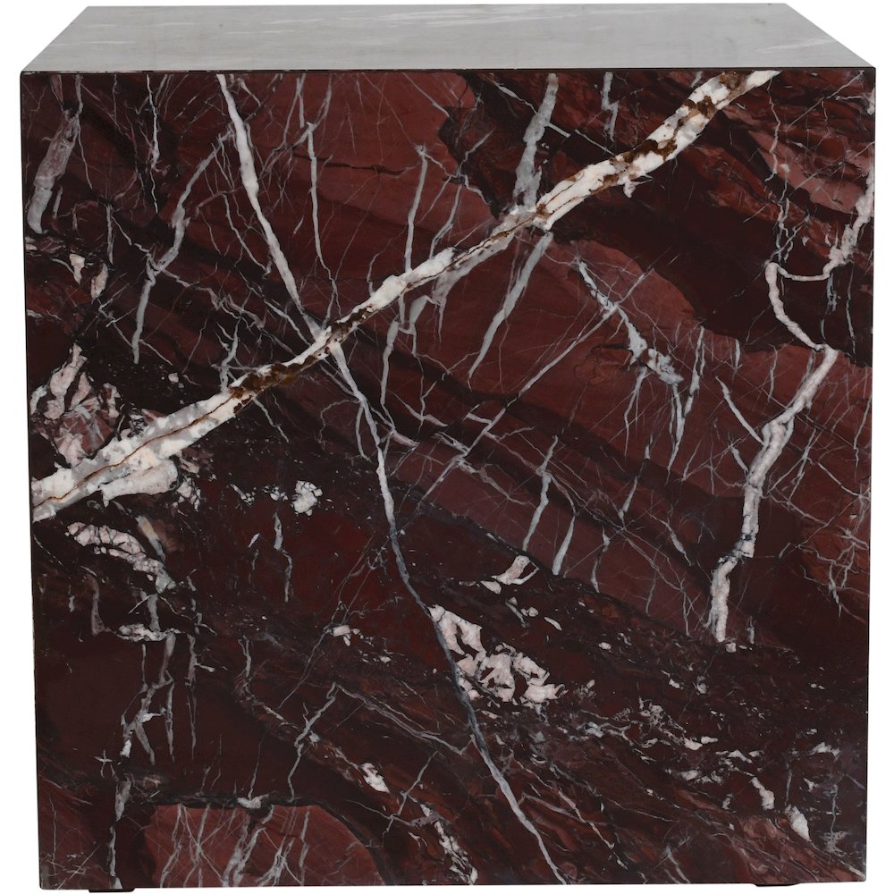 Bolzano Red Marble End Table