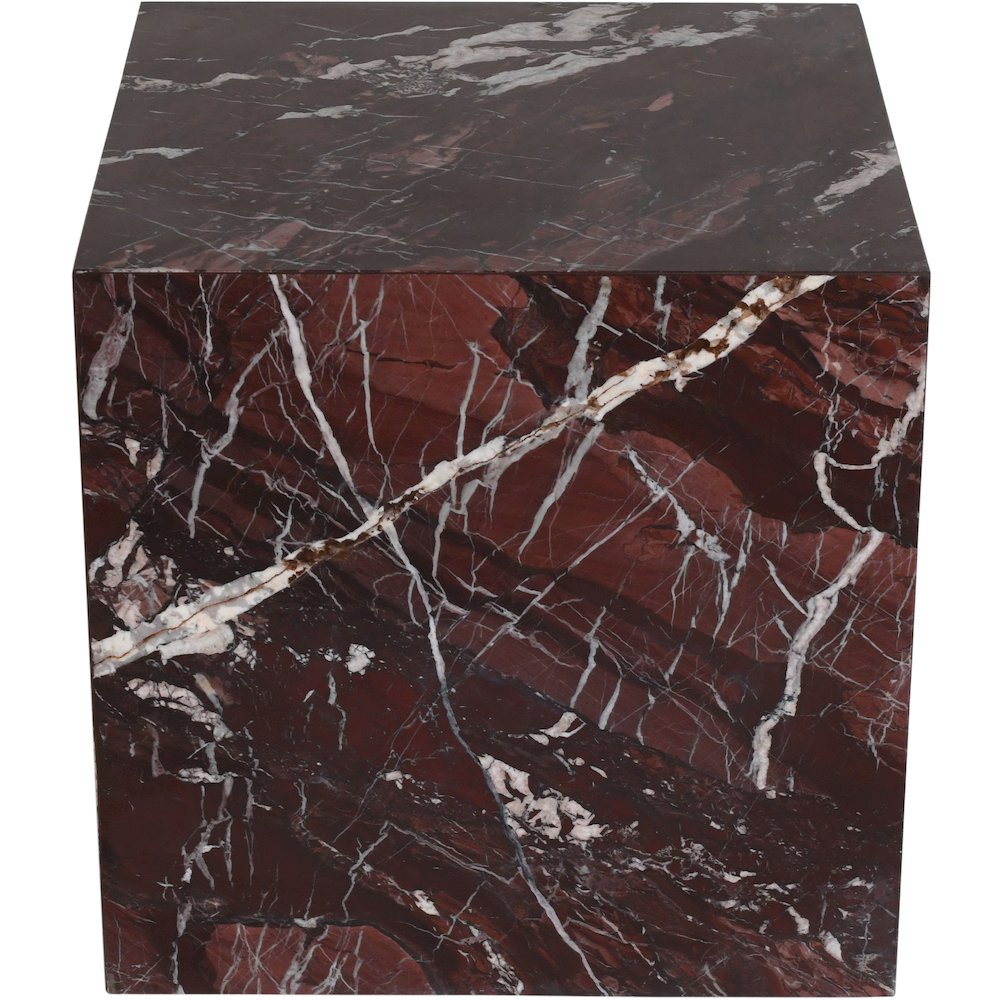 Bolzano Red Marble End Table