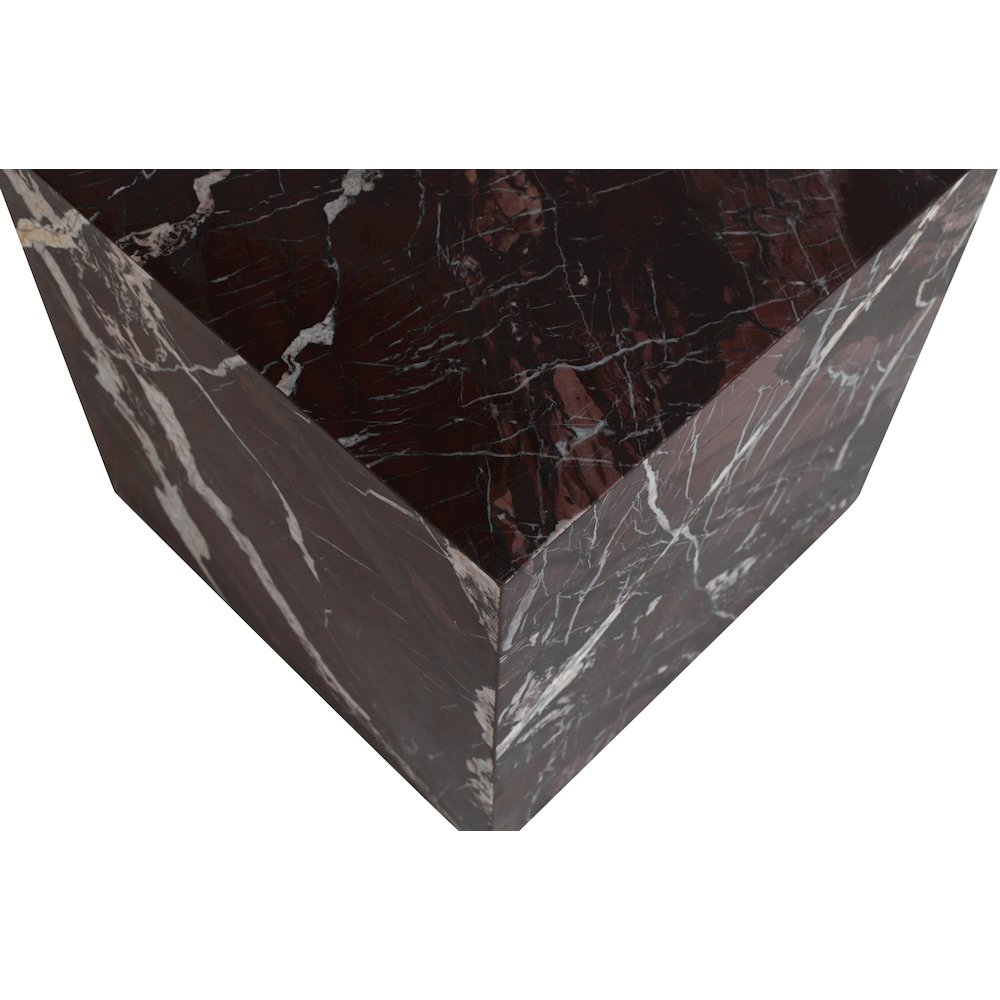 Bolzano Red Marble End Table