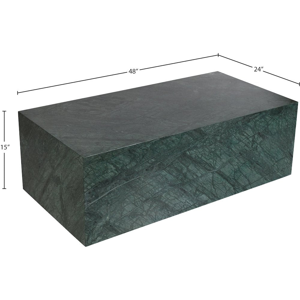 Bolzano Green Marble Coffee Table