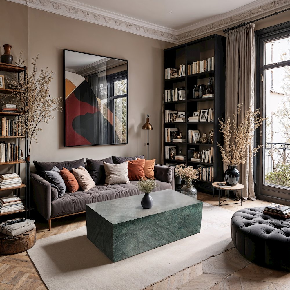 Bolzano Green Marble Coffee Table