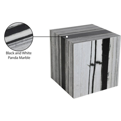Bolzano Black Marble End Table