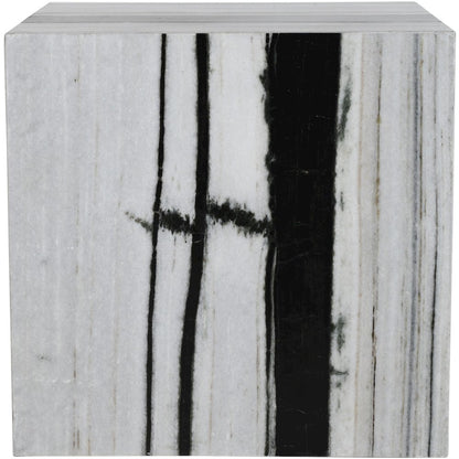 Bolzano Black Marble End Table