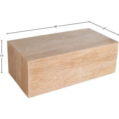 Bolzano Beige Travertine Coffee Table