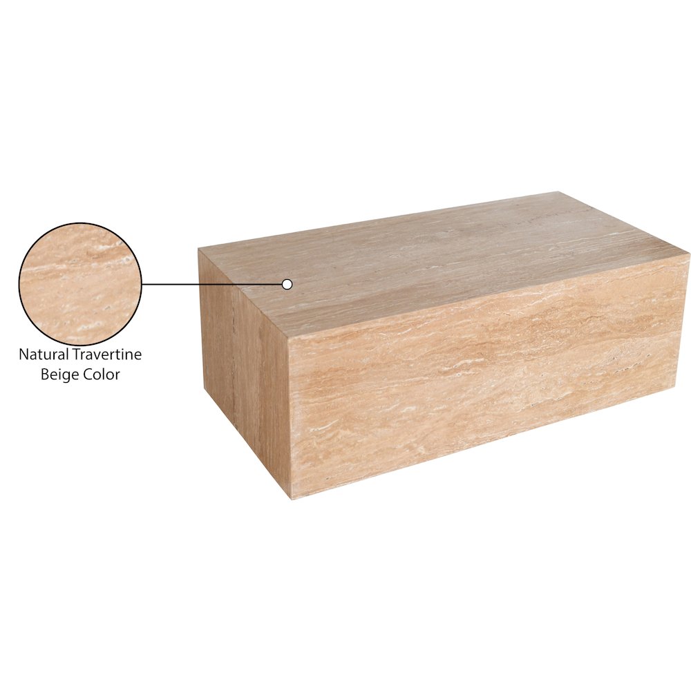 Bolzano Beige Travertine Coffee Table