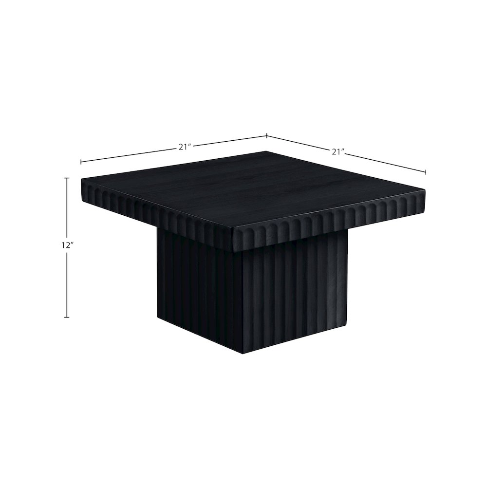 Spencer Black Oak Veneer Coffee Table