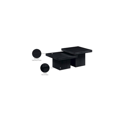 Spencer Black Oak Veneer Coffee Table