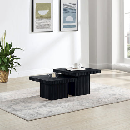Spencer Black Oak Veneer Coffee Table