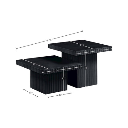 Spencer Black Oak Veneer Coffee Table